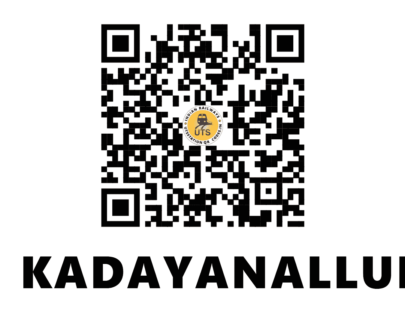 UTS QR Code for KADAYANALLUR - KDNL (SR - TAMIL NADU)